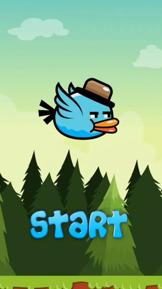 Ảnh chụp màn hình của BlueBird - Addictive Flappy Game for Teens