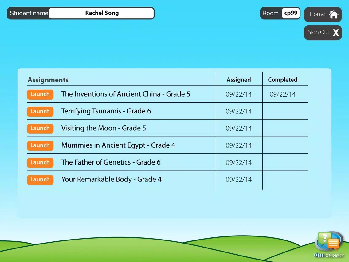 Class Responder: Student iPad 应用截图