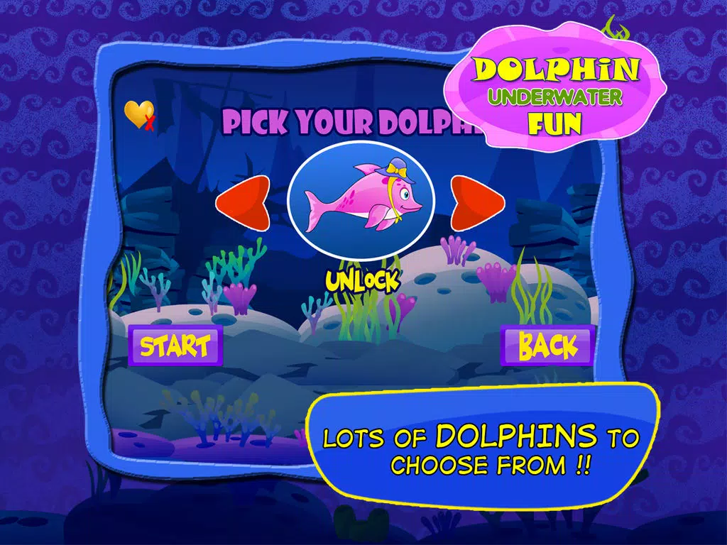 Little Dolphin Really fun Collecting Hooks Game : Free Girly Fish games for girls and boys iPad Screenshots