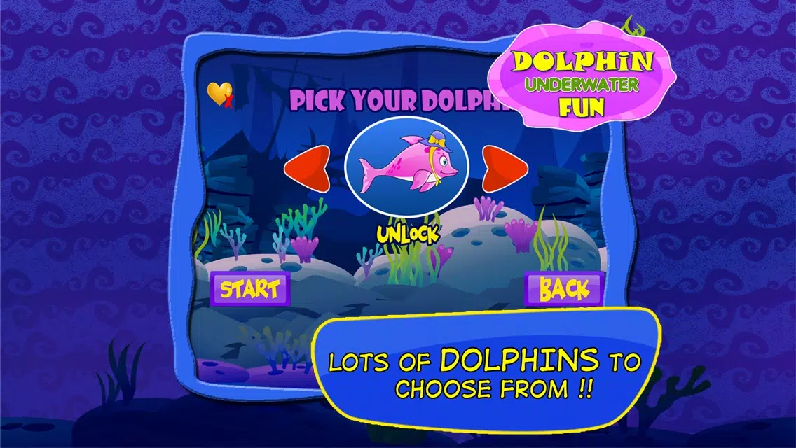 Little Dolphin Really fun Collecting Hooks Game : Free Girly Fish games for girls and boys Screenshots