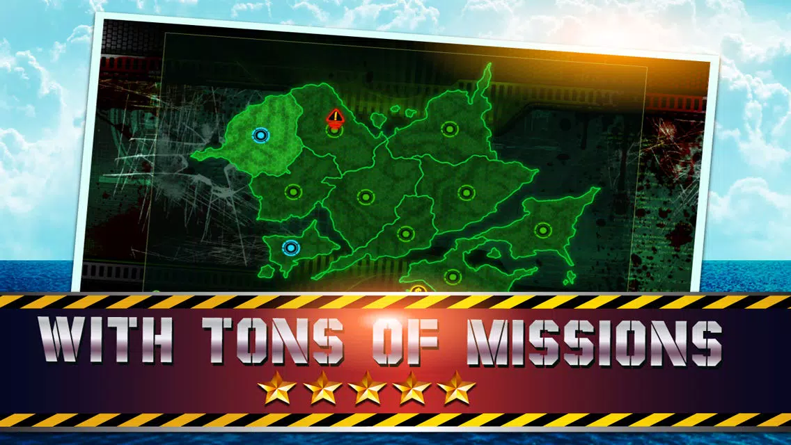 Fighter jet 3D Tactical attack : Chaos Dog-fights over the sea coast line Screenshots
