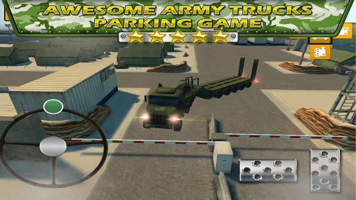Tank Parking Blitz Race with Heavy Army Trucks, Missile launcher and Tanks Screenshots