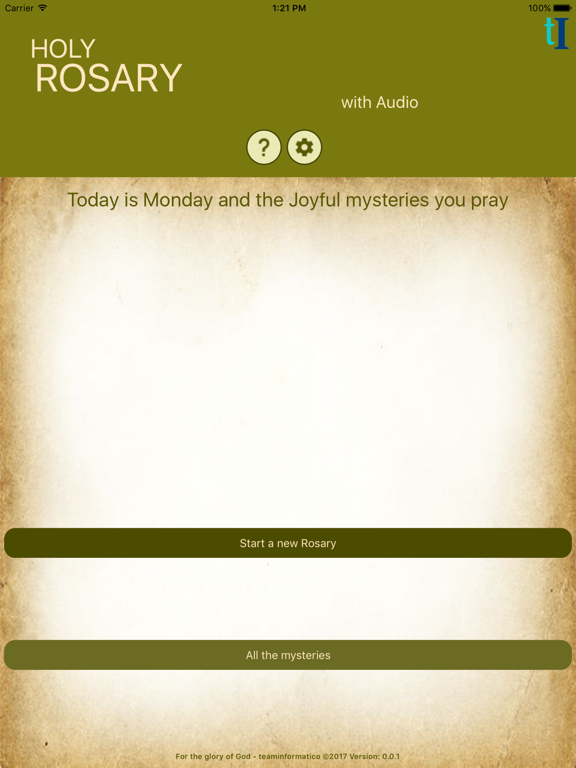 Holy Rosary with audio iPad Screenshots