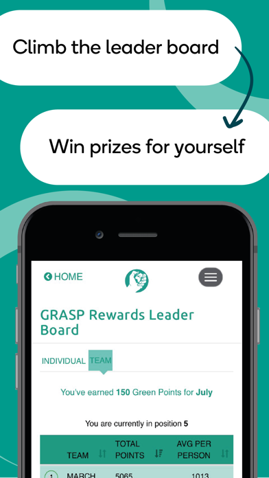 GRASP Rewards Screenshots