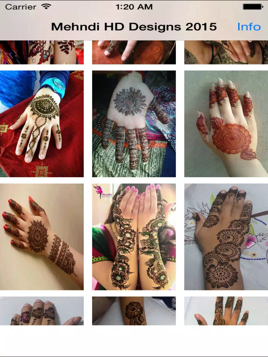 Henna Mehndi Tattoo Designs for Wedding Occasion iPad Screenshots