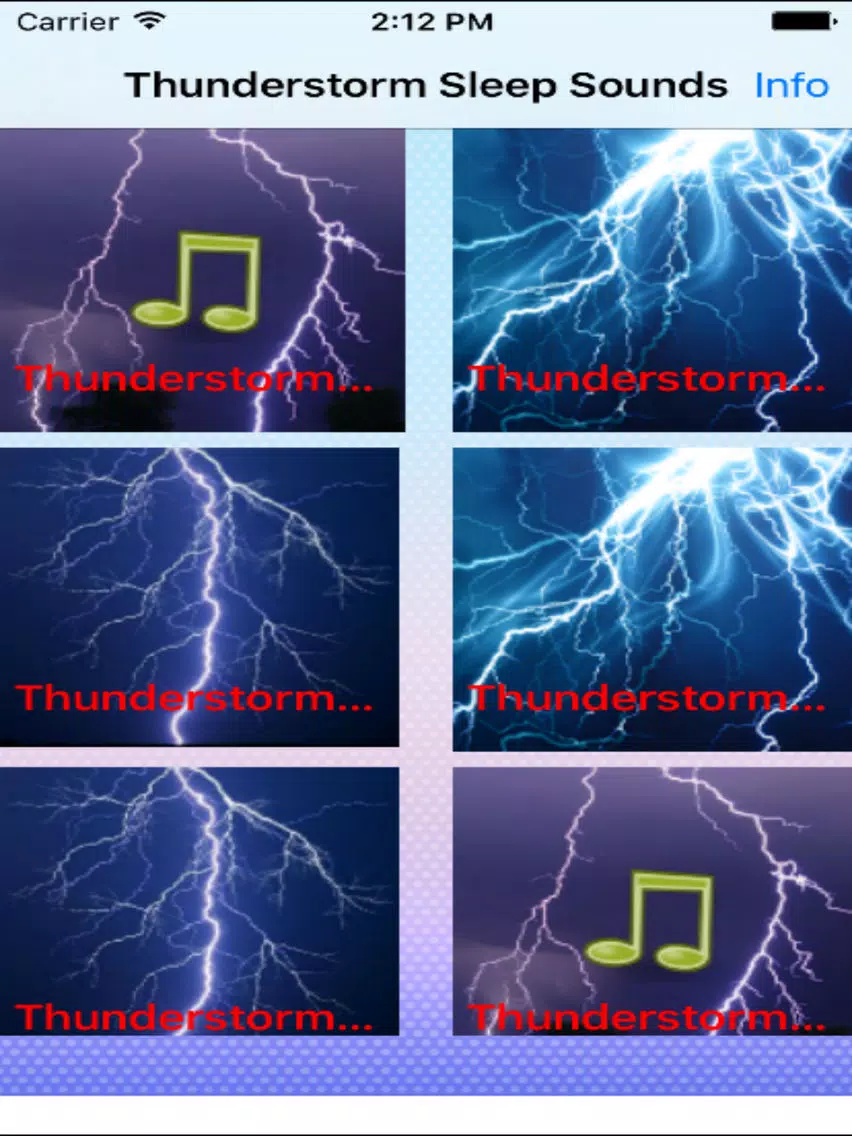 Thunderstorm & Rainfall Sleep Sounds iPad Screenshots