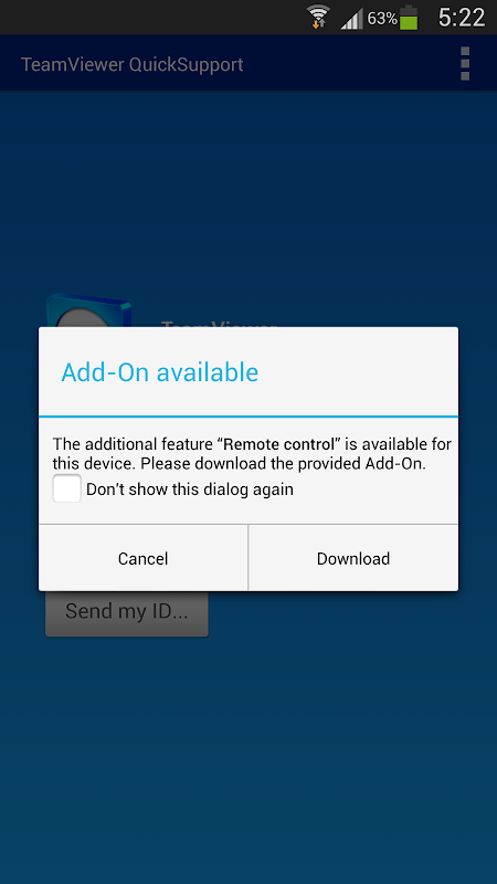 QuickSupport Add-On Handheld B Screenshots
