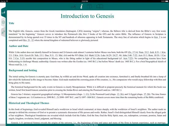 MacArthur Study Bible - NKJV iPad Screenshots