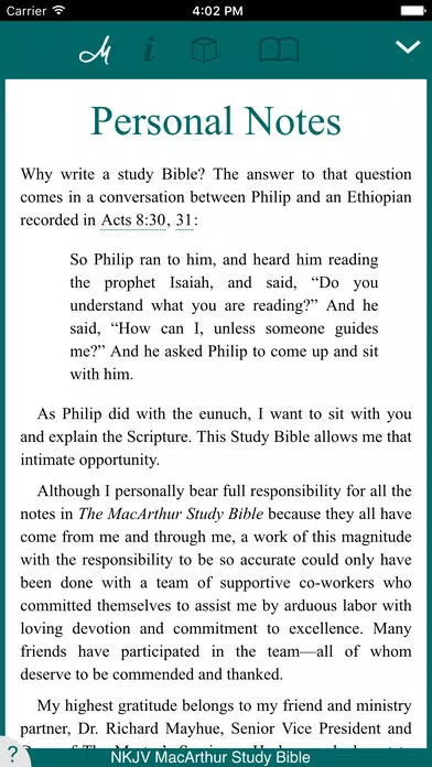 MacArthur Study Bible - NKJV Screenshots
