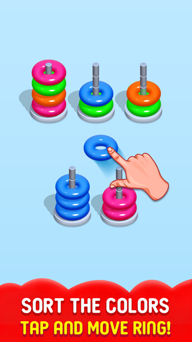Color Hoop Stack - Sort ring Screenshots