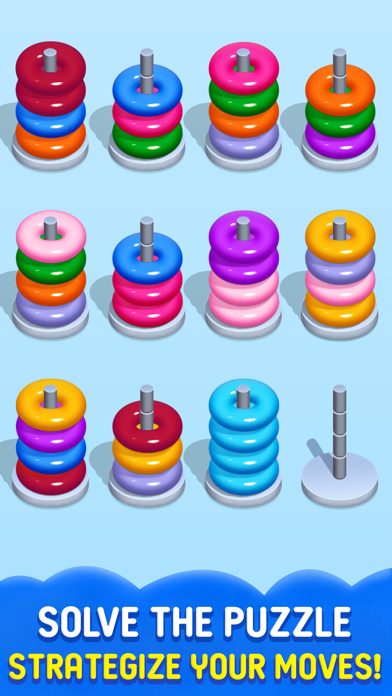 Color Hoop Stack - Sort ring Screenshots