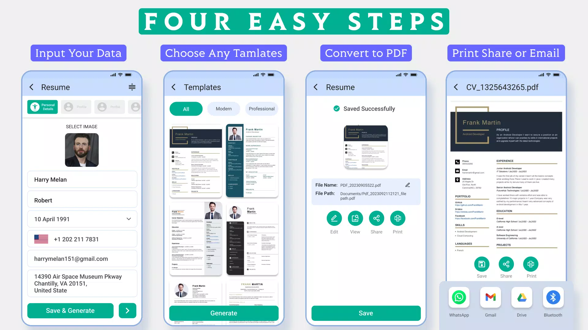 Resume Guru - Resume Builder Screenshots