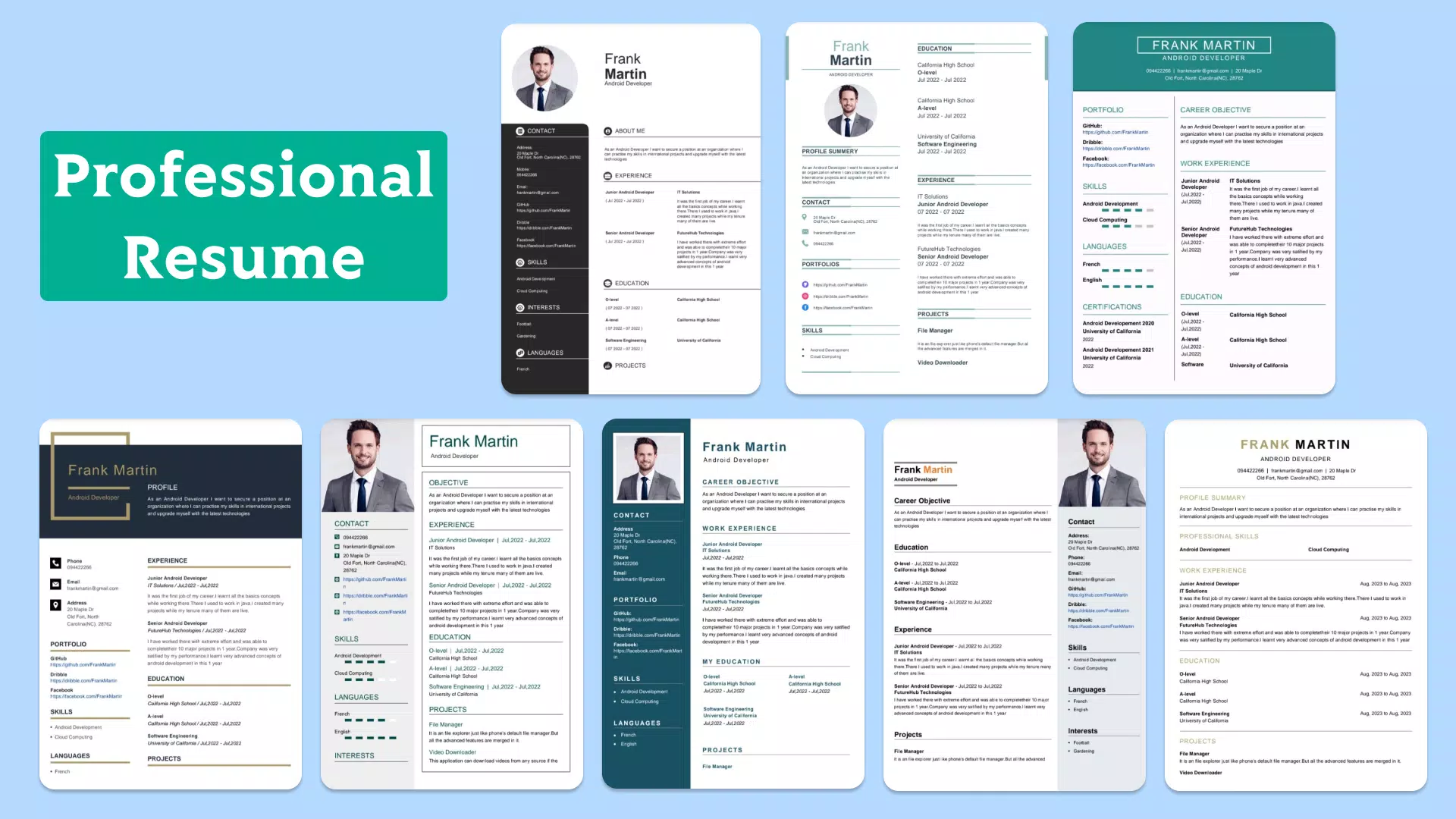 Resume Guru - Resume Builder Screenshots