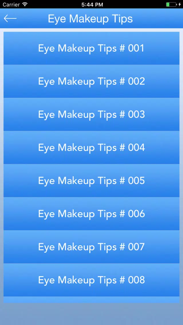 Eye Makeup Tips - Step by Step Makeup Tutorials Screenshots