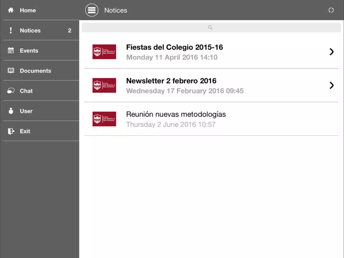 Colegio San Ramón San Antonio iPad Screenshots