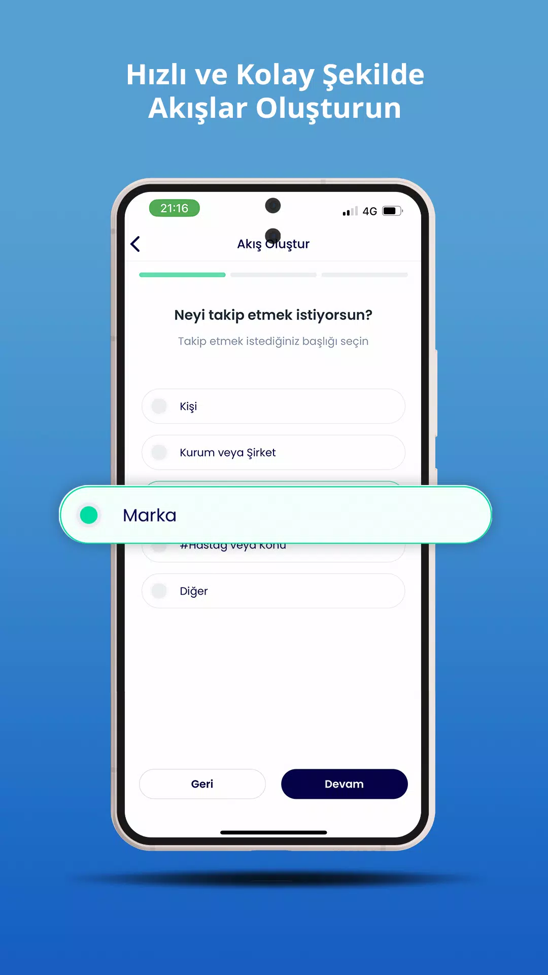 Capturas de tela do Teleskop App