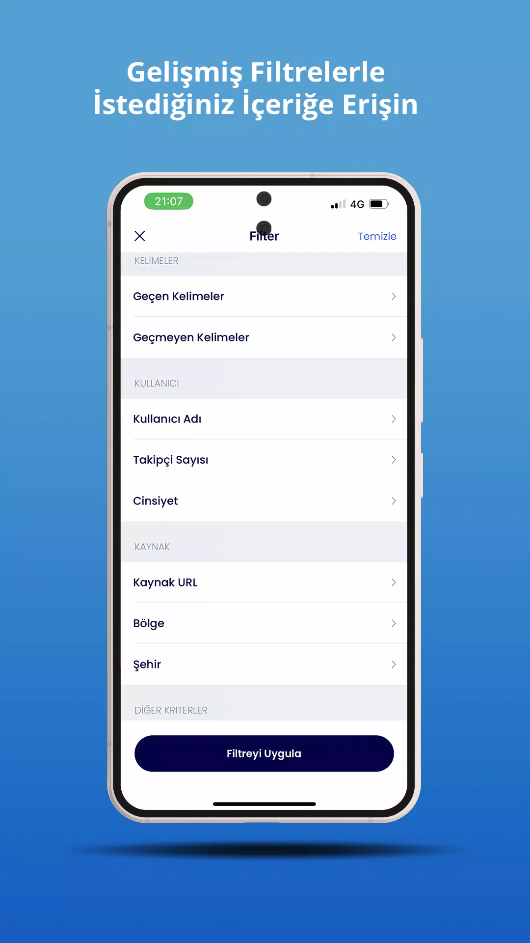 Capturas de tela do Teleskop App