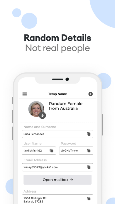 Temp Name - Person Generator Screenshots