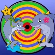 Dolphins dart game for kids - free game