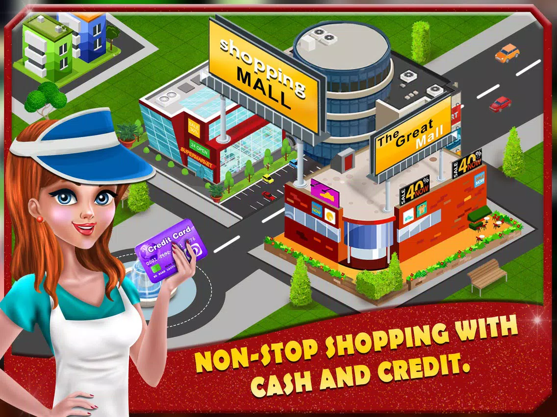 Shopping Mall Cashier Girl iPad Screenshots