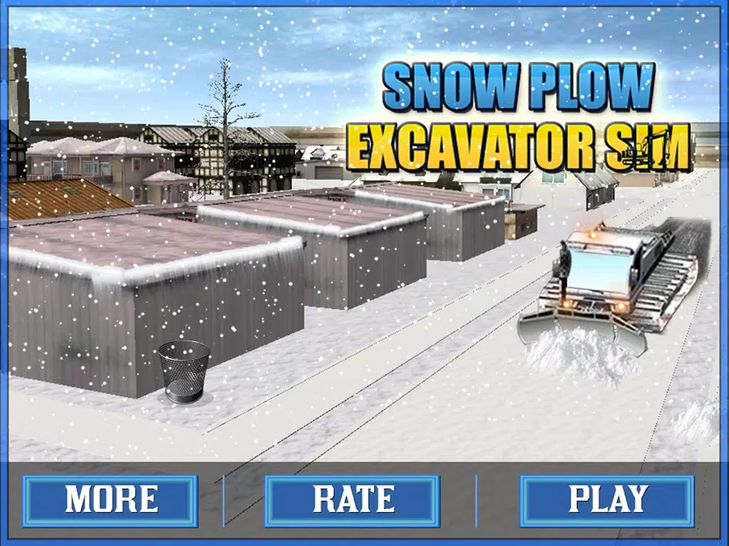 Snow Plow Excavator Sim 3D - Heavy Truck & Crane Rescue Operation for Road Cleaning iPad Screenshots