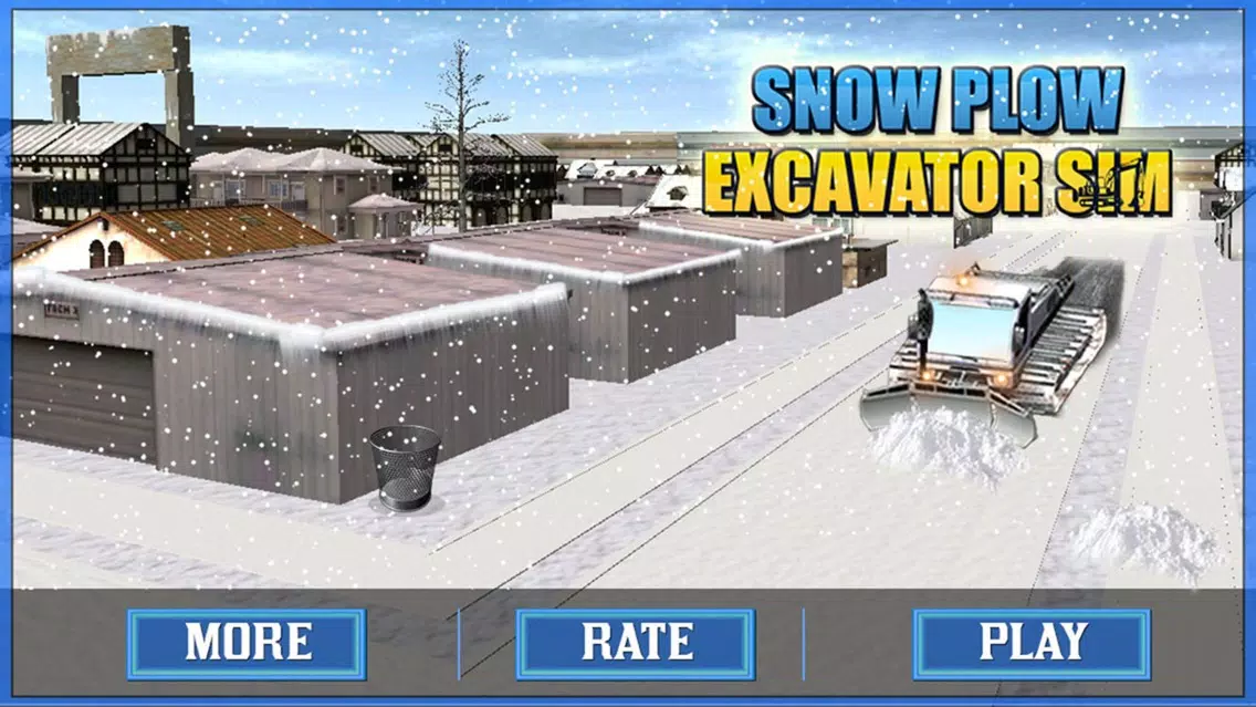 Snow Plow Excavator Sim 3D - Heavy Truck & Crane Rescue Operation for Road Cleaning Screenshots