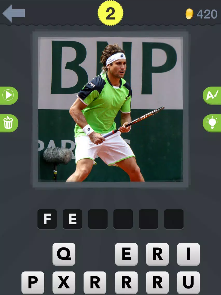 Tennis Quiz - Guess the Famous Tennis Player! iPad Screenshots
