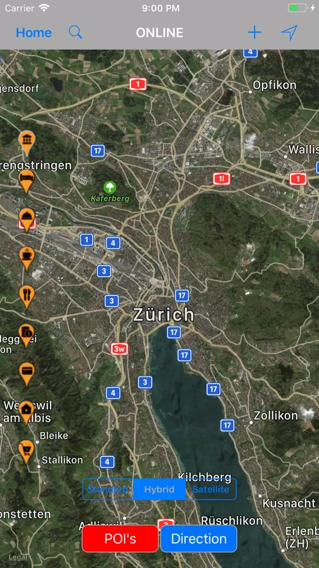 Zurich (Switzerland) Map 스크린샷