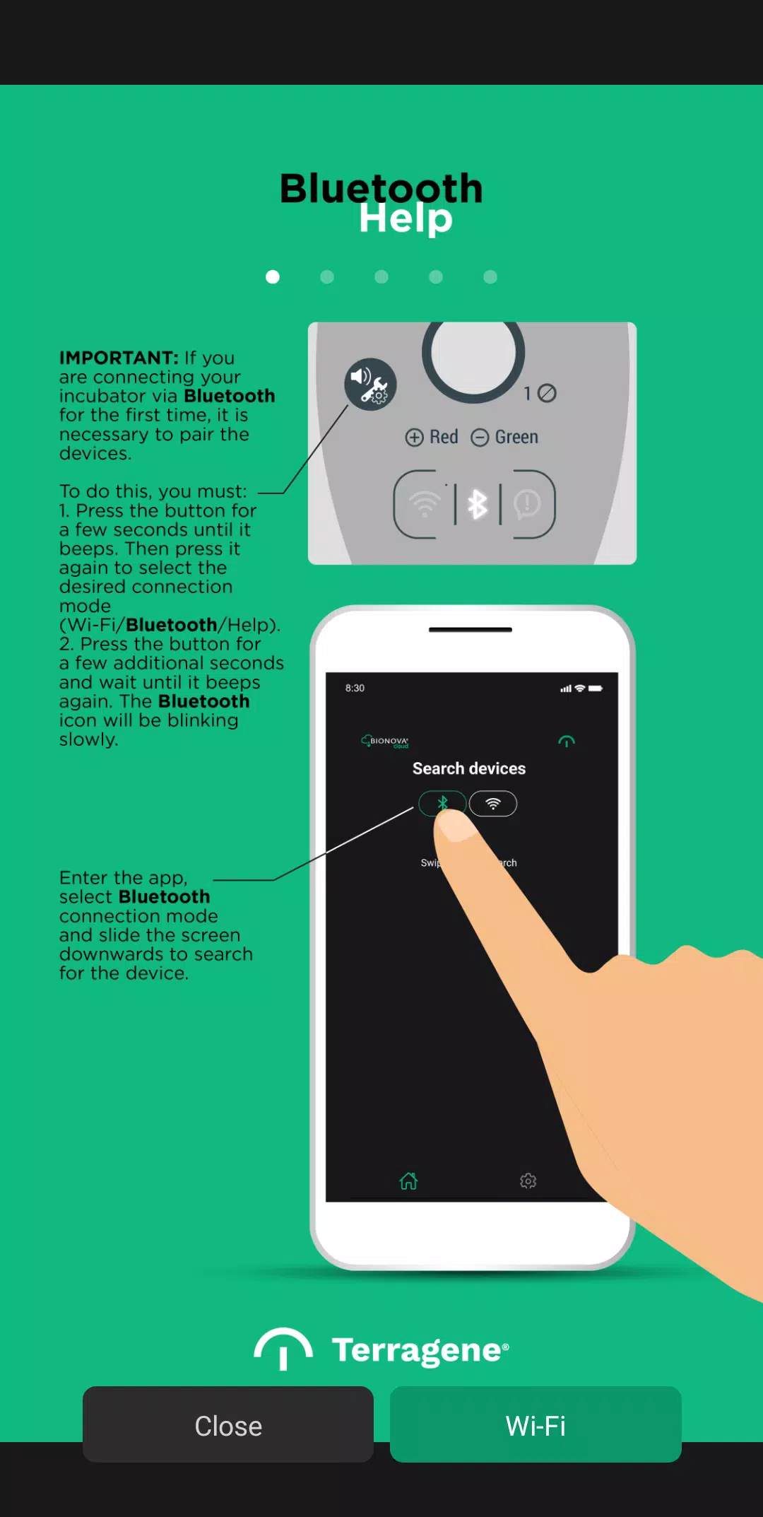 Tangkapan layar Bionova® Wireless Assistant