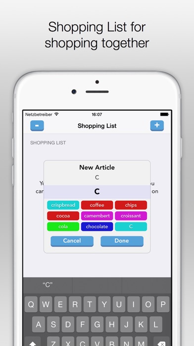Family-Shopping List Screenshots