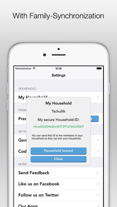 Family-Shopping List Screenshots