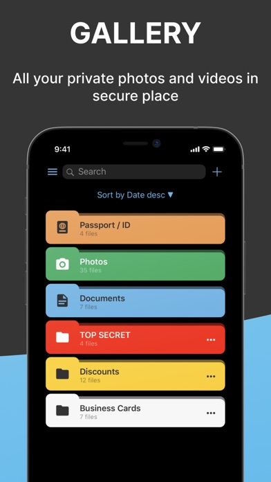 Secure X- Data Vault & Wallet Screenshots
