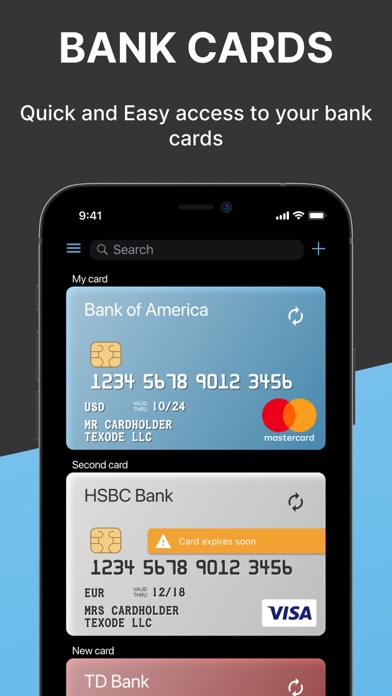 Secure X- Data Vault & Wallet Screenshots