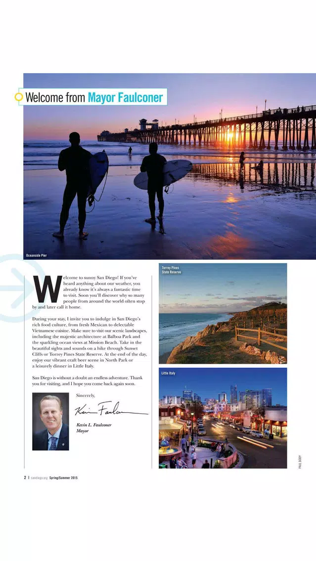 San Diego Visitor's Guide Screenshots