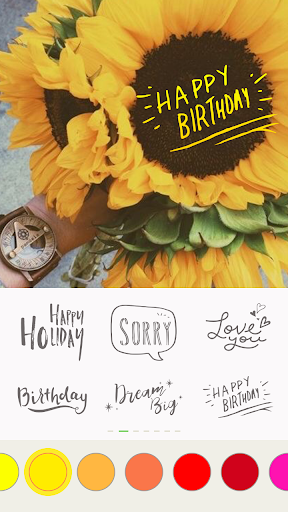 Text on pictures - Write words Screenshots