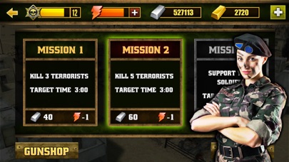 Ảnh chụp màn hình của War Duty Sniper 3D