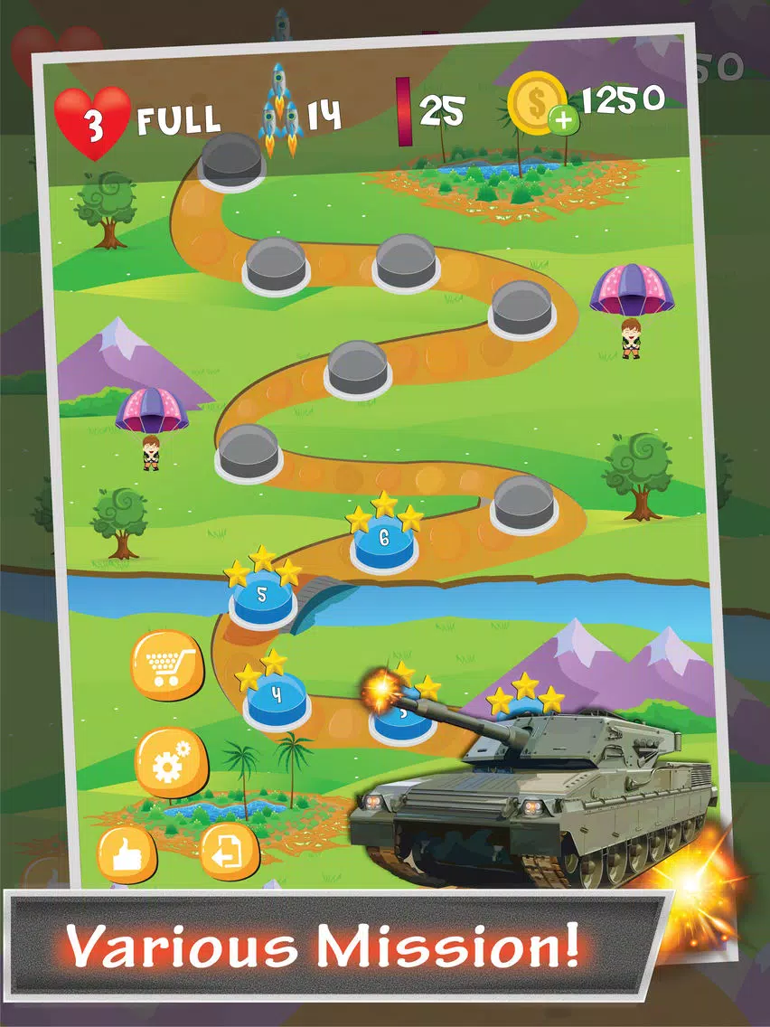 Tank Sky War iPad 应用截图
