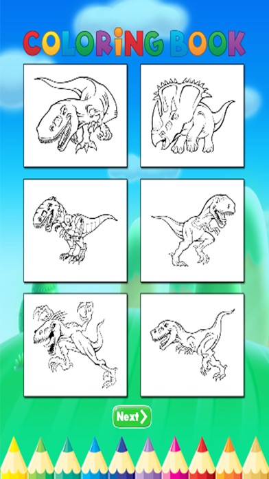 Dinosaur Art Coloring Book - Activities for Kids Screenshots