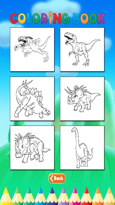 Dinosaur Art Coloring Book - Activities for Kids Screenshots