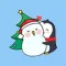 Merry Christmas PenGuins Animated Stickers