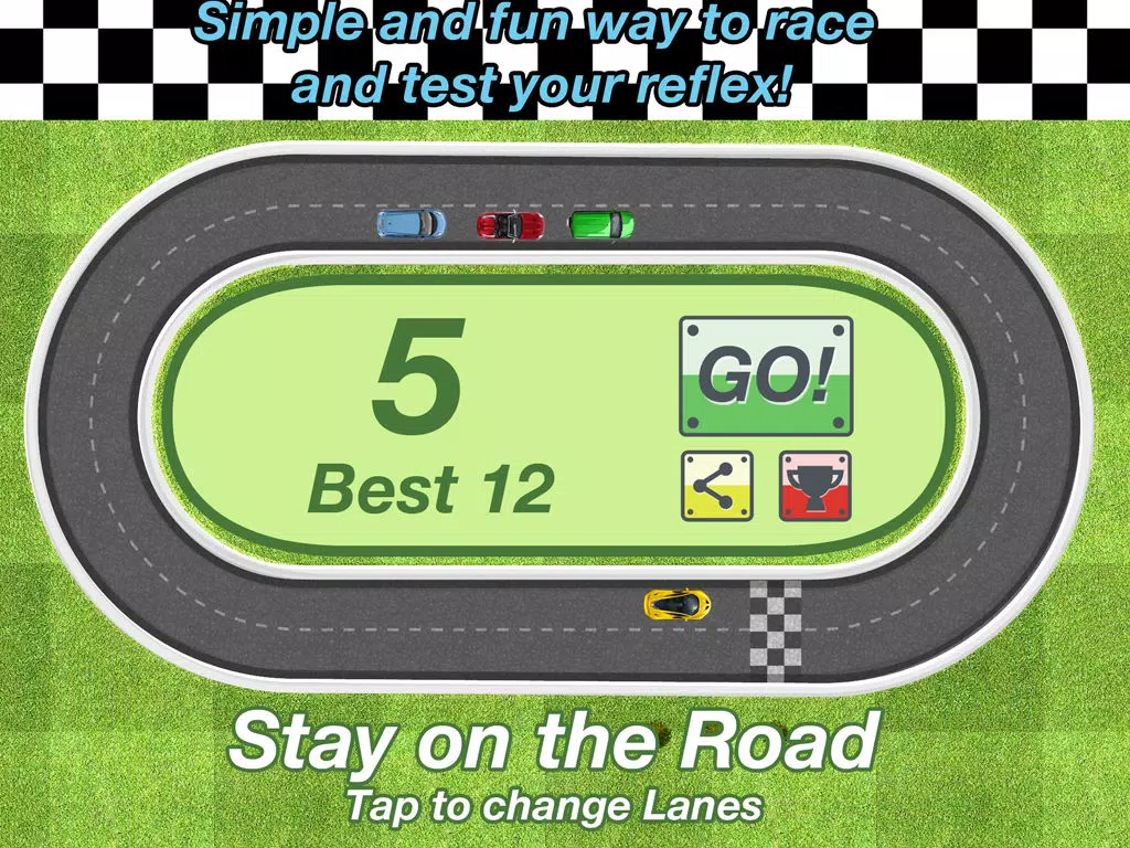 Capturas de tela do Stay On The Road Racing - Don't get in the wrong lane! iPad 
