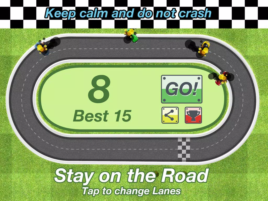 Capturas de tela do Stay On The Road Racing - Don't get in the wrong lane! iPad 