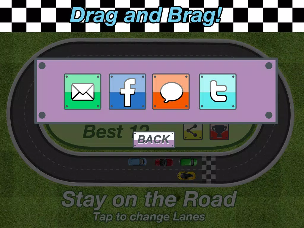 Capturas de tela do Stay On The Road Racing - Don't get in the wrong lane! iPad 