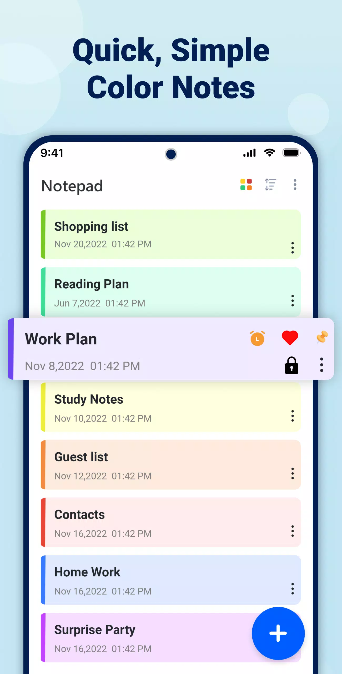 B Notes – Notepad Notebook app Screenshots