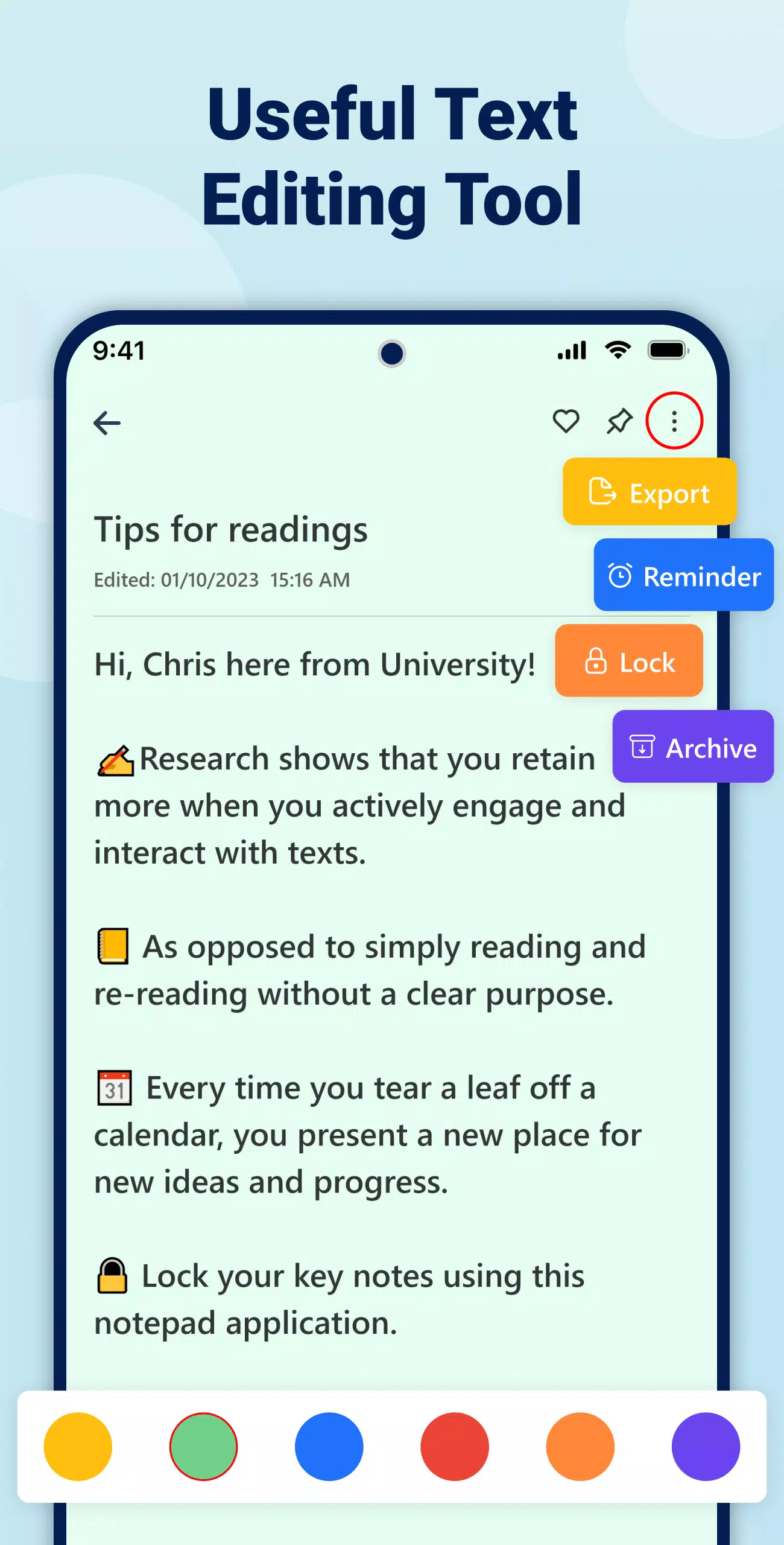 B Notes – Notepad Notebook app Screenshots