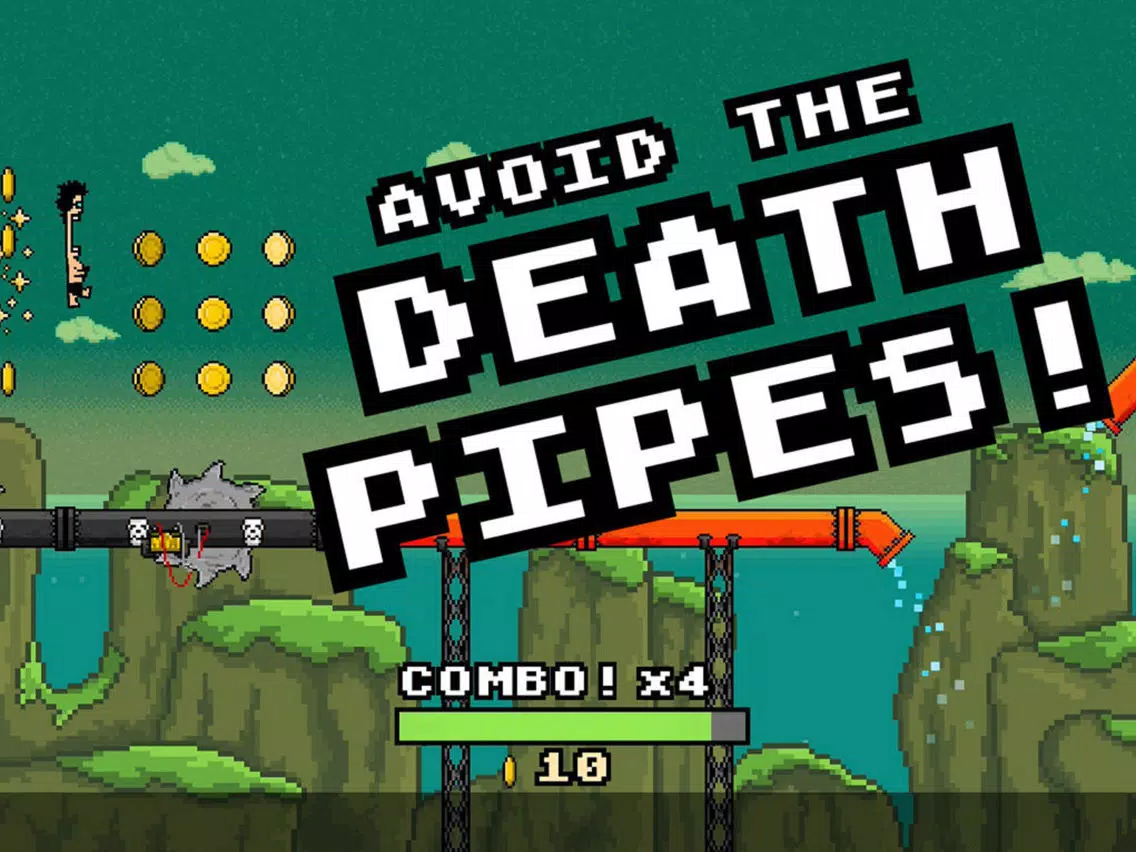 ภาพหน้าจอของ 8-BIT WATERSLIDE iPad