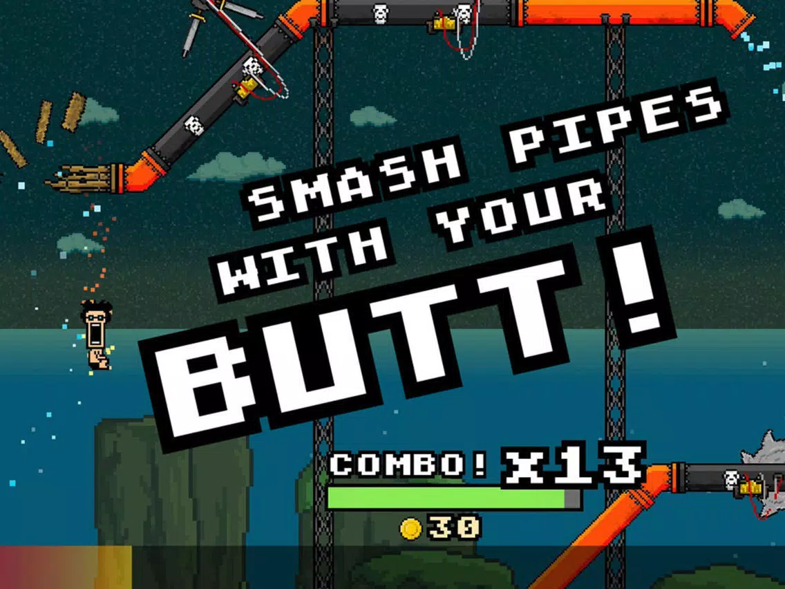 ภาพหน้าจอของ 8-BIT WATERSLIDE iPad