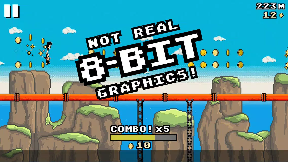 ภาพหน้าจอของ 8-BIT WATERSLIDE