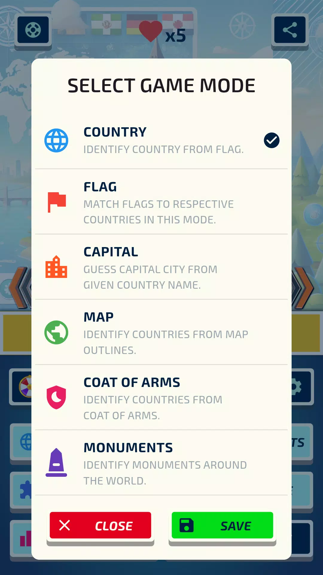 GeoMaster Flags Maps Monuments Screenshots
