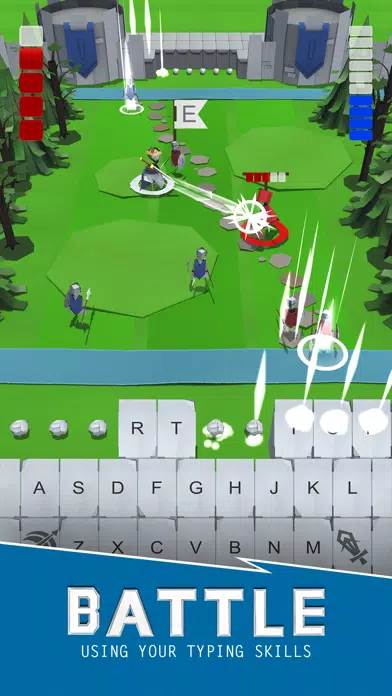 Capturas de tela do Qwerty Kingdom